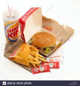 Kertas dan dus nasi Burger King, sudah cukup FOOD GRADE.